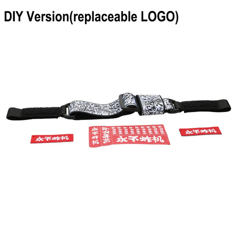 NEVER CRASH FPV Video Glasses Graffiti Headband Battery Storage Strap DIY Sticker for Fatshark Skyzone DJI V1 V2 Accessories