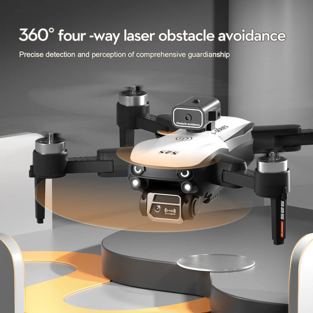 New S2S Drone 8K Professional HD Dual Camera Brushless Obstacle Avoidance Aerial Photography Foldable Quadcopter Toys Gifts