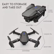 Professional Drone E88 4K Wide-Angle HD 1080P Camera WiFi FPV Height Hold Foldable RC Drone Quadrotor Helicopter Children's Toys