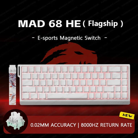 MADLIONS Mad 60he Mad60HE Mad 68HE Mechanical Keyboard Magnetic Switch Wired Hot Swap 8K Polling Rate Customized Gaming keyboard