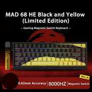 MADLIONS MAD 60/68 HE Mechanical Keyboard Magnetic Switch Rapid Trigger 8K RGB Gaming Keyboard Valorant Gamer PC Accessories