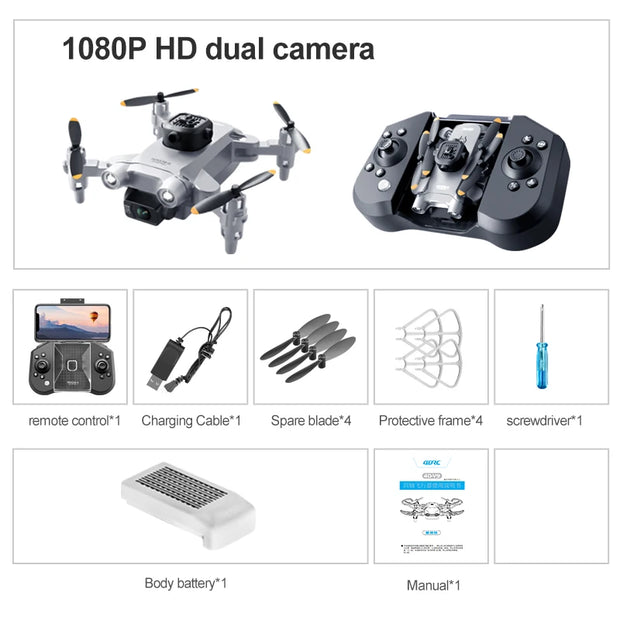 4DRC V30 Mini Drone 4K Professional 1080p HD aerial dual camera WiFi FPV Remote Control Quadcopter RC Helicopter Toy Gift