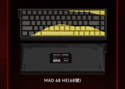 Madlions Mad60 He Magnetic Switch FGG Mechanical Keyboard Mad68 He Wired Keyboard Custom Low Latency Hot Wap Gaming Keyboards