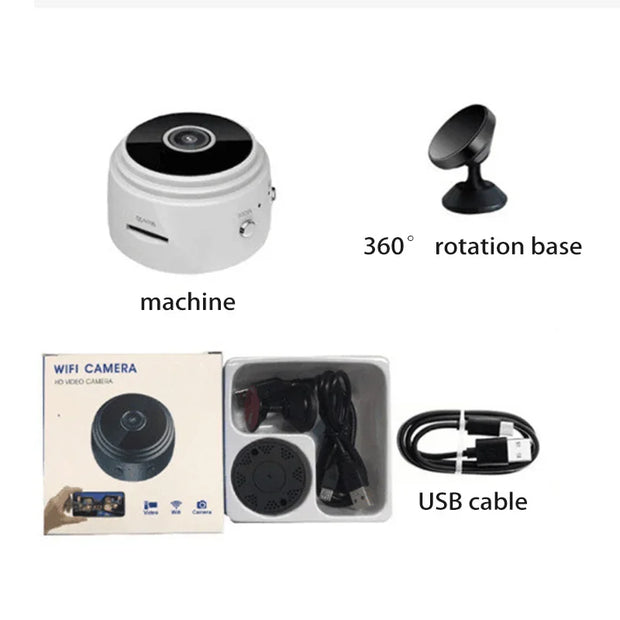 Mini Camera Original 1080P WiFi Monitoring Security Protection With Motion Night Version Wireless Surveillance Cameras New 2024