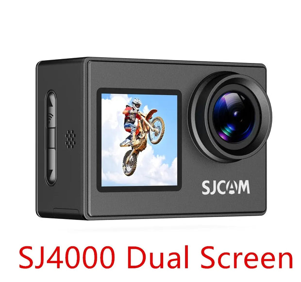 SJCAM SJ4000 Dual Screen 4K Action Camera 30M Waterproof Anti-Shake HD Sports Video Action Cameras Motorcycle Bicycle Helmet