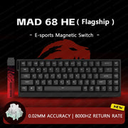 MADLIONS Mad 60he Mad60HE Mad 68HE Mechanical Keyboard Magnetic Switch Wired Hot Swap 8K Polling Rate Customized Gaming keyboard