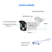 POE 8MP 4K 5MP 4MP IP Camera POE Outdoor Waterproof H.265 Security Surveillance Bullet CCTV Camera Motion Detection Camera