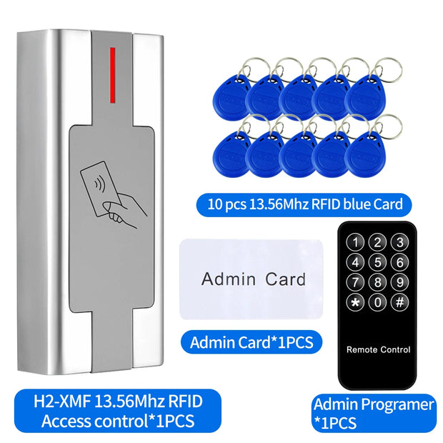 Outdoor Standalone Zinc Alloy Metal Keypad Waterproof IP67 3000User RFID Card Reader Wiegand Controler for Access Control System