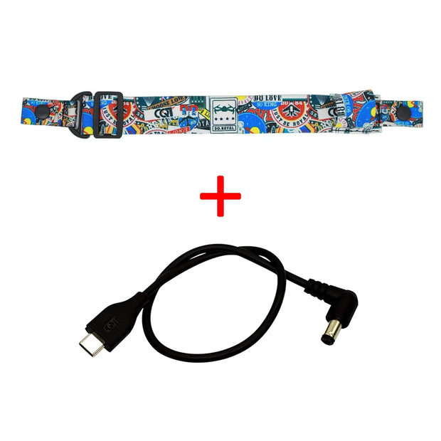 Adjustable Goggles V2 Graffiti Head Strap For DJI FPV Combo Drone/VR Glasses Battery Fixing Snap Button Headband Dustproof Mat