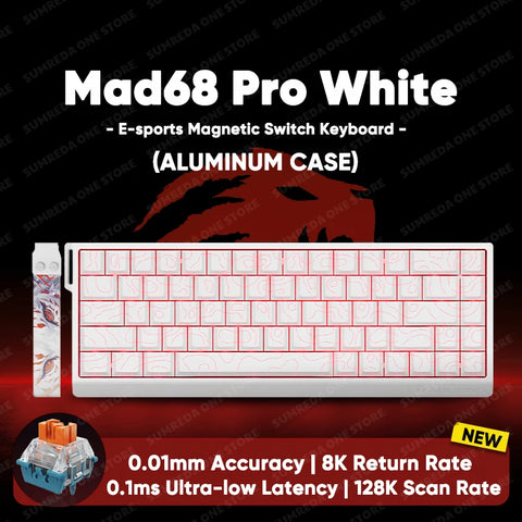 MADLIONS Mad 60he Mad60HE Mad 68HE Mechanical Keyboard Magnetic Switch Wired Hot Swap 8K Polling Rate Customized Gaming keyboard