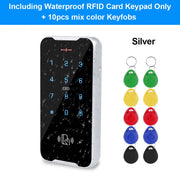 YiToo IP68 Fully Waterproof RFID Access Control Keypad Metal Shell RFID Controller Touch Screen Door Lock Card Reader Outdoor