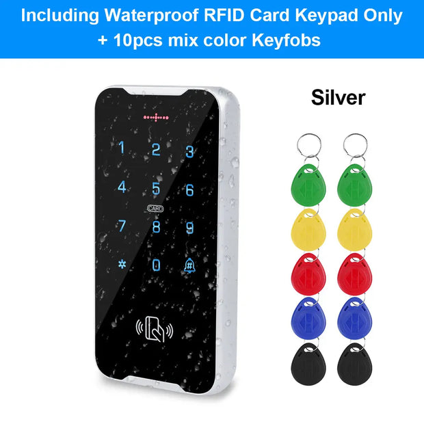 YiToo IP68 Fully Waterproof RFID Access Control Keypad Metal Shell RFID Controller Touch Screen Door Lock Card Reader Outdoor