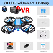 V8 Mini Drone for Kids and Beginners RC Nano Quadcopter Indoor Small Helicopter Plane with Auto Hovering 3D Flips Gift Kids Toys