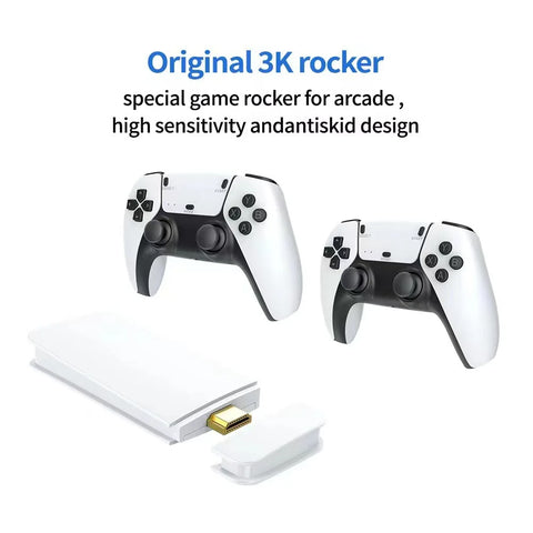 M15 Game Stick Mini TV Handheld Game Classic 4K Retro Game Wireless Controllers HD Output Gaming Consola for PS1 Arcade