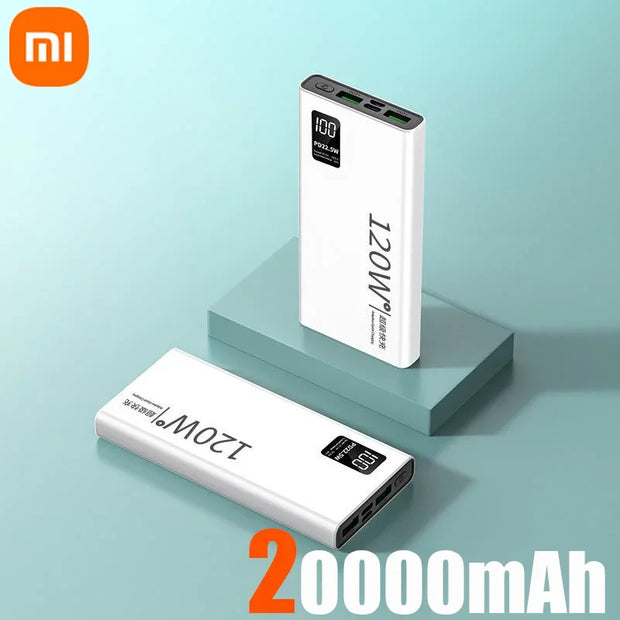 Xiaomi 120W High Capacity Power Bank 50000mAh Fast Charging Powerbank Portable Battery Charger For Android Samsung Huawei NEW