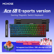 MCHOSE Ace 60 Pro 68 Magnetic Axis Mechanical Keyboard Original 0.01ms Latency RT 0.01mm 128K Gaming Keyboard Customized Esports