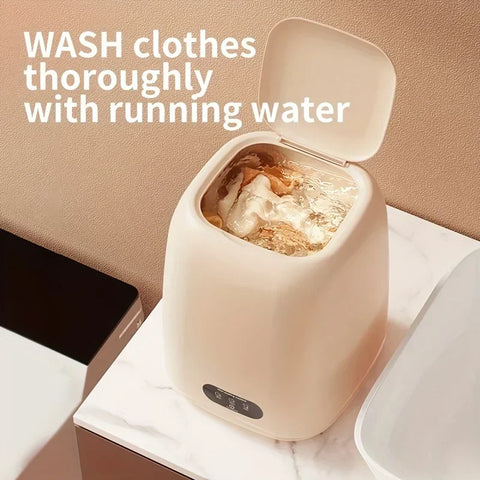 Mini Washing Machine,Portable Electric Laundry Machine with Dual-Use Elution,Silent Operation for Travel & Small Household Items