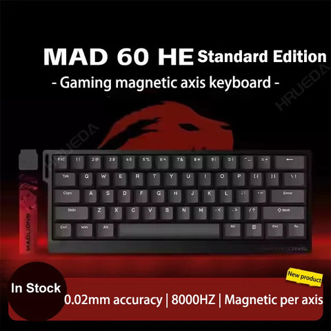 FGG Madlions Mad60 HE Mad68 Pro HE E-sports Magnetic Switch Mechanical Keyboard RGB Wired Hot Swap 8K Customized Gaming Keyboard