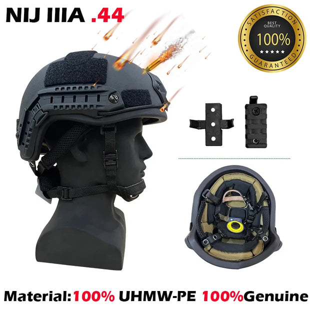 Ballistic ACH High Cut Tactical Helmet PE Ballistic Helmet NIJ IIIA Fast Wendy's Suspension Pad Bulletproof Helmet