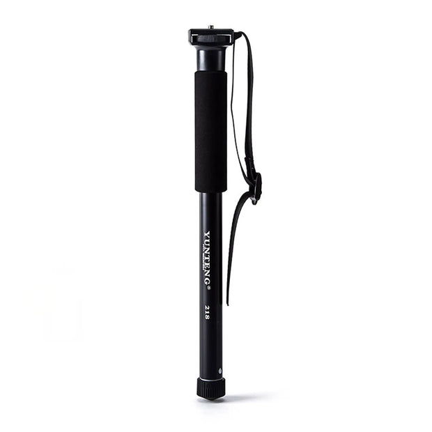 YT-218 Photography Monopod Aluminum Alloy 1/4 Inch Screw Mount 37-152cm Adjustable Height Max. Load 1.5kg for DSLR ILDC Camera