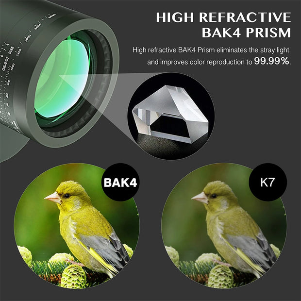 Professional Military Nautical Rangefinder Compass Telescope 10X50 Waterproof Powerful HD Binoculars for Hunting Camping