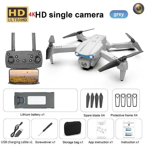 New E99 Pro Drone Quadcopter Remote Control Handle Four Axis Aircraft HD 8K Photography UAV Altitude Fixation Helicopter Toys