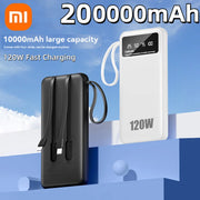 Xiaomi 120W Fast Charging Power Bank Portable 200000mAh Charger Digital Display External Battery Pack for iphone Android Samsung