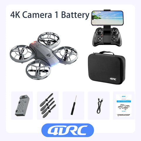 4DRC V8 WIFI FPV Drone Wide Angle HD 4K Camera Height Hold RC Foldable Quadcopter Dron Helicopter Gift Toys