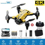 M5 Drone 8K Professional HD Dual Camera Dron Brushless Motor 5G WIFI  GPS HD Aerial Photography Dual-Camera Quadcopter Helicopte