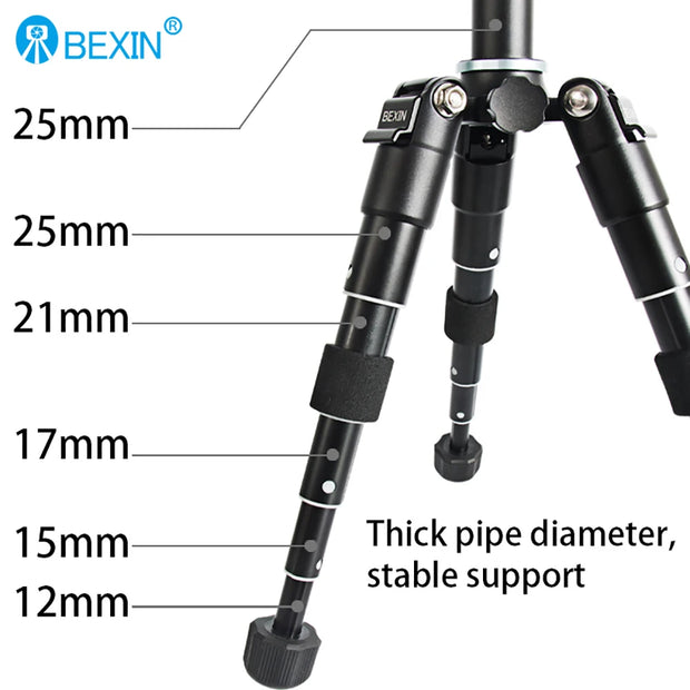 BEXIN More Stable Desktop Mini Tripod Portable Mobile Phone Selfie Live Stand Camera Photography DSLR Desktop Ball Head Tripod