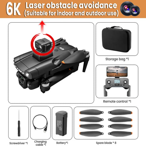 For Xiaomi V198GPS Drone ESC 8K Profesional HD Camera Brushless Obstacle Avoidance Aerial Optical Foldable Quadcopter Mini Dron