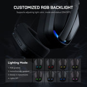 SuperEQ G19BT 2.4GHz Wireless Gaming Headphones Ultra-light Bluetooth 5.4 Headset Gamer with Mic for PC/PS5/Xbox By EKSA Choice