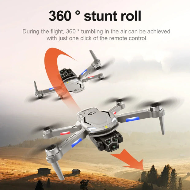 V888 Drone 8K GPS Triple Camera Professional Obstacle Avoidance Optical Flow Positioning Brushless V88 Upgraded RC Quadcopter