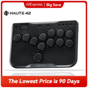 Haute42 Cosmox Mini Arcade Joystick Hitbox Controller Keyboard Leverless Hitbox Fightstick For Ps4 /PS5/Switch Arcade Stick PC