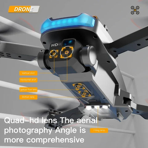 New P15 Drone 8K HD Camera Professional HD Aerial Photography GPS Dual-Camera Omnidirectional Obstacle Drone Quadcopter Toy Gift