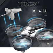 H36 Mini Drone 6-Axis with 3Battery Headless FPV Drones Pocket Remote Control Helicopter Plane RC Dron Quadcopter Gift for Kids