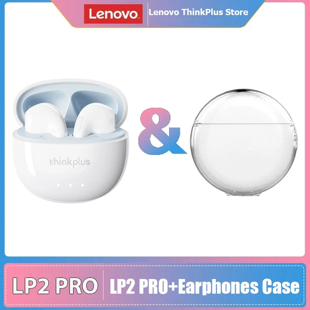 New Lenovo LP2 Pro TWS Bluetooth V5.4 Wireless Earphones 24H Long Battery life Gaming Headset Sport HIFI Stereo Sound Headphones