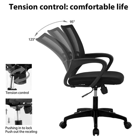 Office Chair Staff Chair Lift Swivel Gaming Chair with Armrests Ergonomic Backrest Office Furniture Lumbar Support