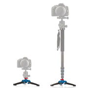 Manbily M-1 Hydraulic Universal Mini Three Feet Support Tripod Stand Base Monopod Stand 3/8" screw