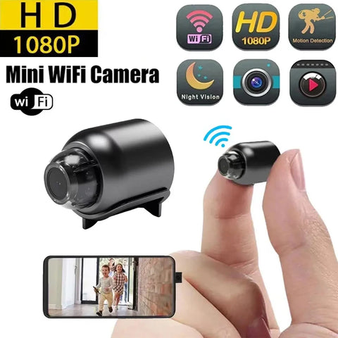 1080P Full HD Mini Camera Wifi IP Smart Indoor Night Vision AI Human Camcorder Audio Video Wired for Home Security Surveillance