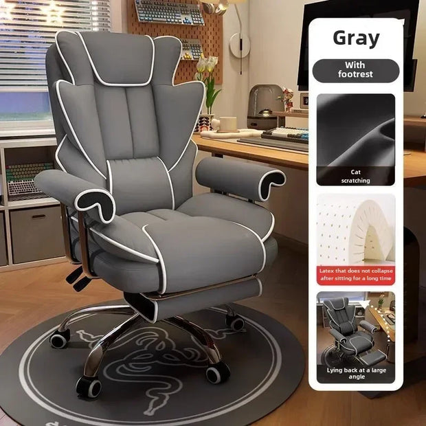 Gaming Chair Boys Comfortable Sedentary Home Computer Game Sofa Office  Study Backrest Reclining