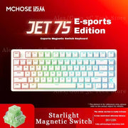 Mchose Jet75 Mechanical Keyboard Hot Swap Low Delay Magnetic Switch Wired 8k Polling Rate RGB Light Customize Gaming Accessories