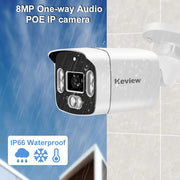 POE 8MP 4K 5MP 4MP IP Camera POE Outdoor Waterproof H.265 Security Surveillance Bullet CCTV Camera Motion Detection Camera