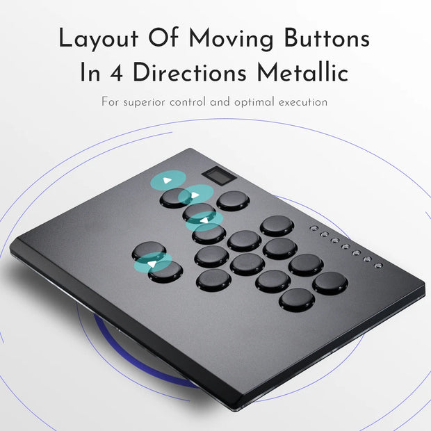 Haute42 Aluminium Alloy joystick Arcade Hitbox Leverless Controller Controle Arcade For PC/ Ps4 / ps5/Steam Fightstick Hitbox