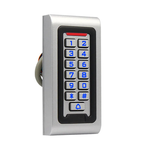 Outdoor RFID Access Controller Zinc Metal Keypad Card Reader IP67 Waterproof 125KHz 10pcs Keyfob for Door Access Control System