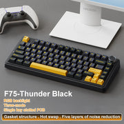 AULA F75 2.4G Wireless/Bluetooth/Wired Gaming Mechanical Keyboard RGB Customized 75% Layout OEM Profile Gasket Structure