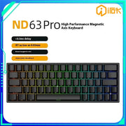 IROK ND63 Pro Magnetic Switch Mechanical Keyboard 8000hz RT0.02mm Wired Gaming Keyboard Custom Fast Trigger PC Gamer Accessories