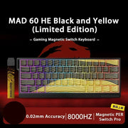 MADLIONS MAD 60/68 HE Mechanical Keyboard Magnetic Switch Rapid Trigger 8K RGB Gaming Keyboard Valorant Gamer PC Accessories