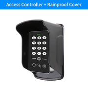 125KHz Standalone Access Control Keypad RFID Keyboard System Waterproof Cover Outdoor Controller EM Card Reader 10pcs Keyfobs