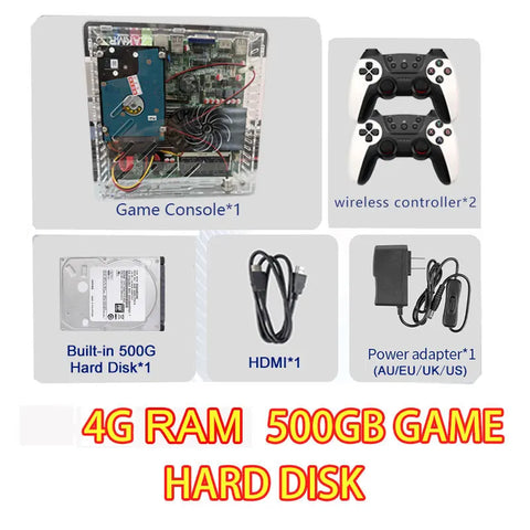 Super Console U7 500G HDD LZAKMR 1037u 4G RAM Retro over 70000+ Classic Games for Wii PS2 SS DC PSP GameCube Plug and Play on TV